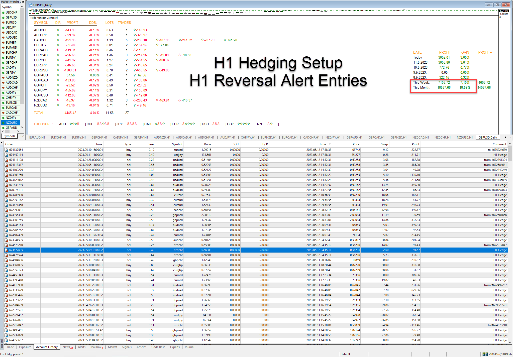H1 Hedging Mean Reversion Strategy