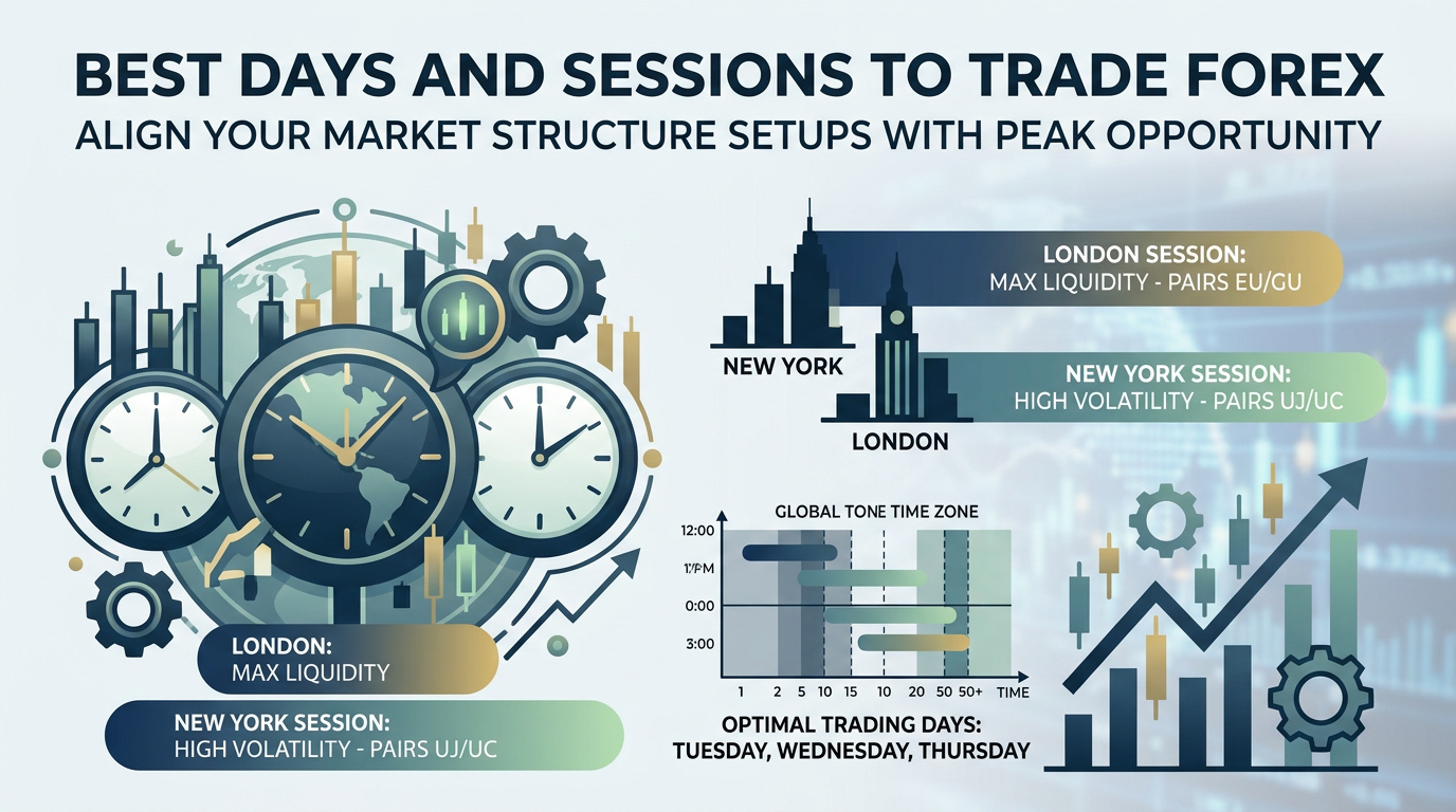 Best Days and Sessions to Trade Forex: Align Your Market Structure Setups With Peak Opportunity