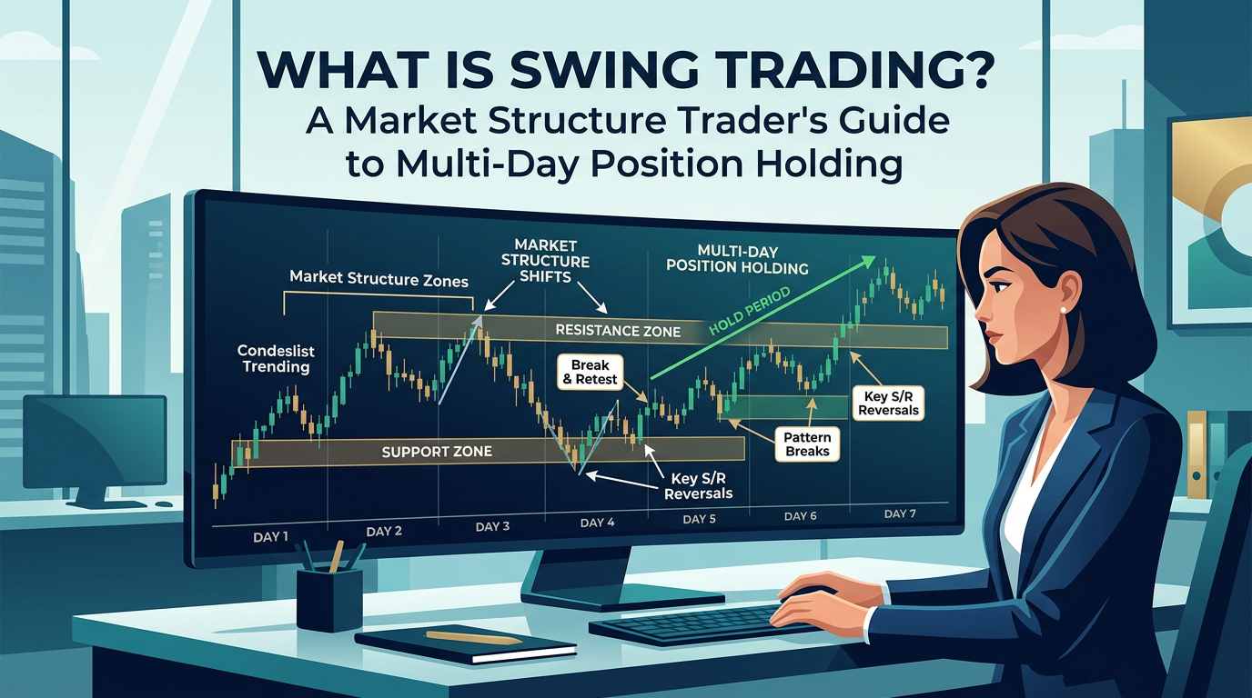 What Is Swing Trading? A Market Structure Trader’s Guide to Multi-Day Position Holding