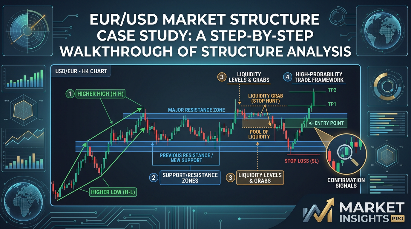 EUR/USD Market Structure Case Study: A Step-by-Step Walkthrough of Structure Analysis